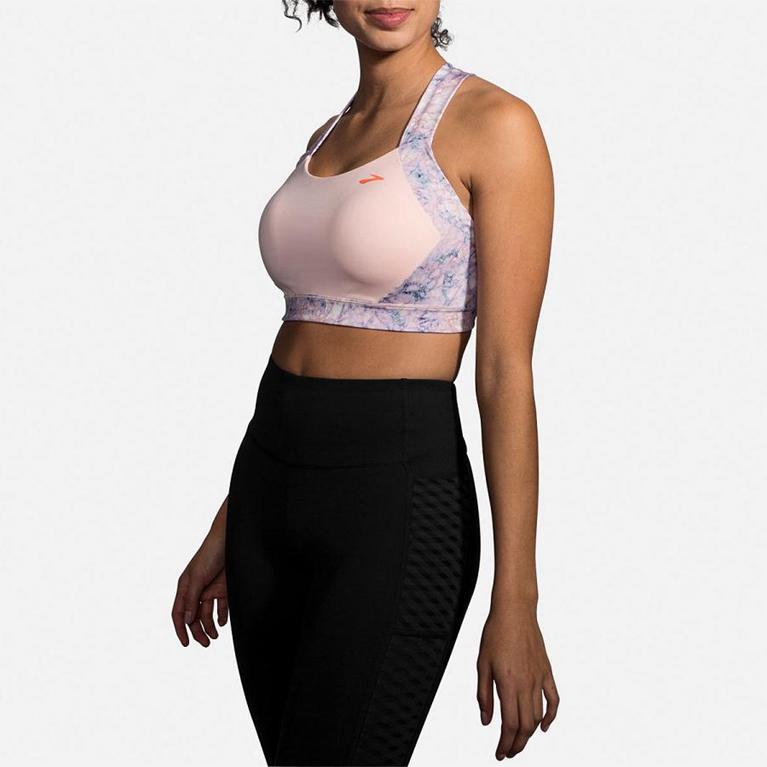 Brooks UPHOLD CROSSBACK Running Bra Womens Sale - Pink (IAW385104)
